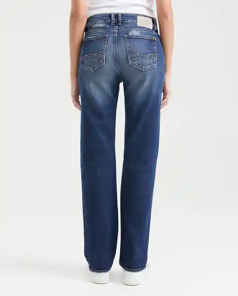 Jean High Rise Cosmo Heritage Femenino Azul Clásico 8 Chevignon