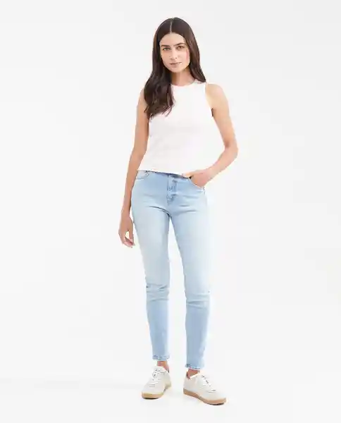 Top Essential Tank Femenino Rosado Talla S Chevignon