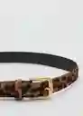 Cinturón Leo2 Marron Talla S Mujer Mango