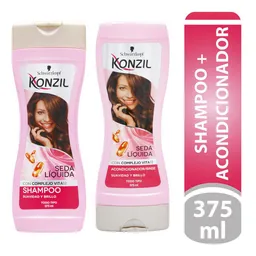 Konzil Shampoo Seda Liquida 375 Ml+ Acondicionador 375Ml