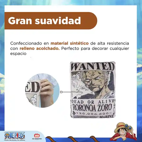 Almohada Zoro Serie One Piece Variado 16 in Miniso