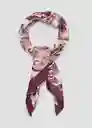 Pañuelo Yara Burdeos Talla 99 Mujer Mango
