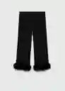 Pantalón Xmassy Negro Talla S Mujer Mango