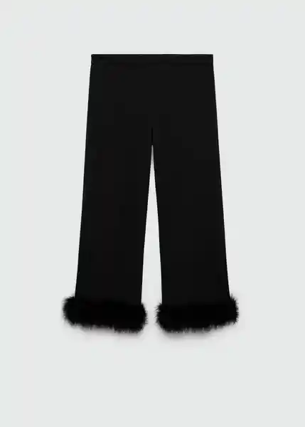 Pantalón Xmassy Negro Talla S Mujer Mango