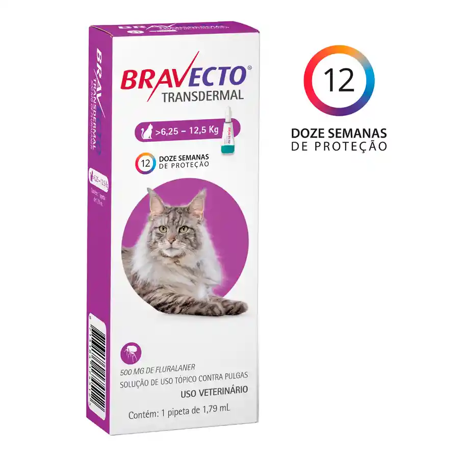 Bravecto Gatos 6,25 - 12,5 Kg