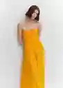 Vestido Rita Naranja Talla XL Mujer Mango