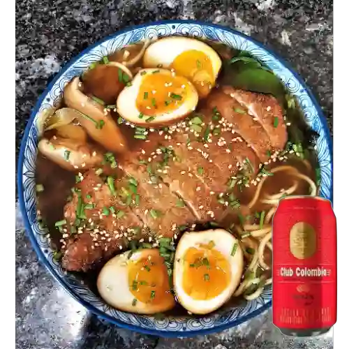 Combo Ramen Tonkatsu + Cerveza Lata 330ml