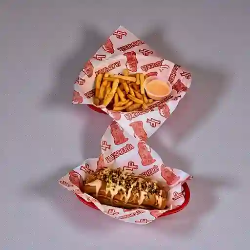 Perro Mixto + Papas + Gaseosa