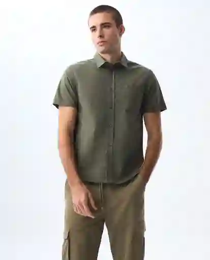 Camisa Hombre Verde Talla S 811G005_VER180527 Americanino