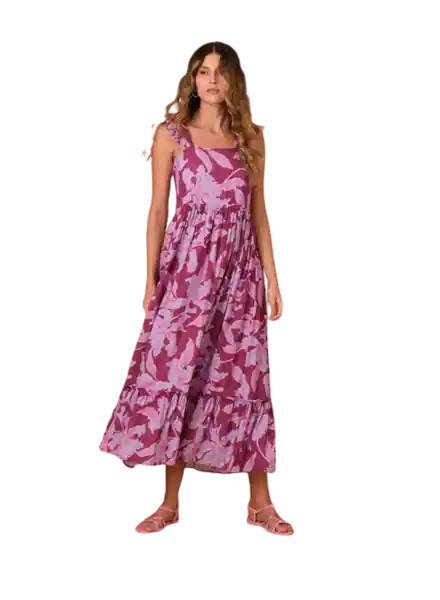 Vestido Largo Estampado 4 Talla XS 31627 Arkitect