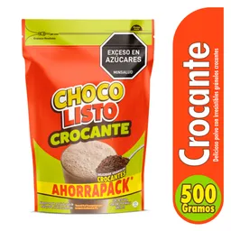 Chocolisto Alimento de Malta y Cocoa Granulado Crocante 