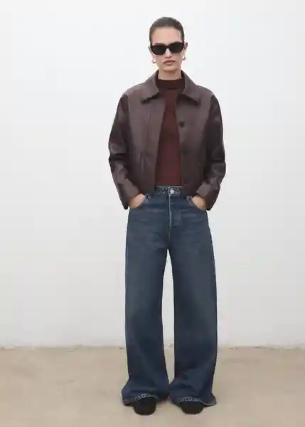 Camiseta Secondpe Marrón Talla 25 Mujer Mango