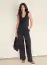 Chaleco Bali Navy Talla L Mujer Mango