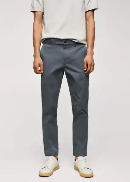 Pantalón Prato Índigo Talla 46 Hombre Mango