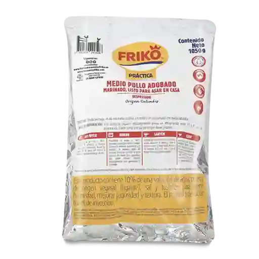 Friko Medio Pollo Adobado Iqf