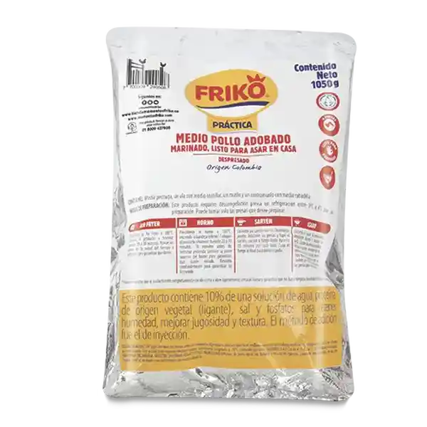 Friko Medio Pollo Adobado Iqf