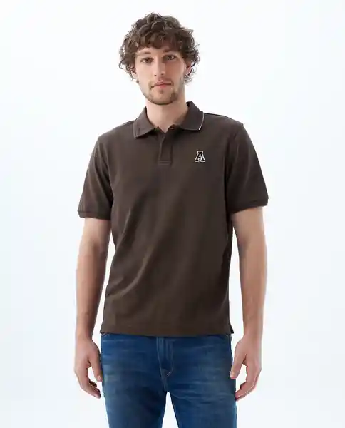 Camiseta Hombre Café Talla XXL 809F004 Americanino