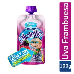 Alpinito Frambuesa y Uva Vaso 100 g
