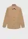 Sobrecamisa Jay Beige Talla XS Hombre Mango
