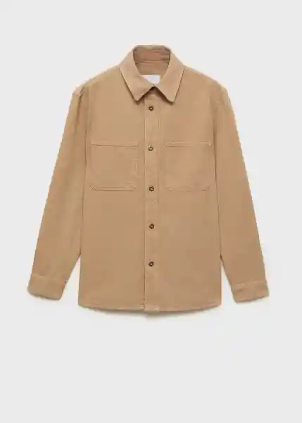 Sobrecamisa Jay Beige Talla XS Hombre Mango