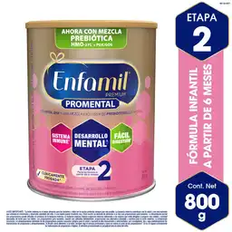 Enfamil Fórmula Infantil Promental Etapa 2 Polvo 6+ Meses