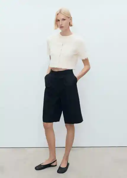 Cárdigan Paris Beige Talla S Mujer Mango