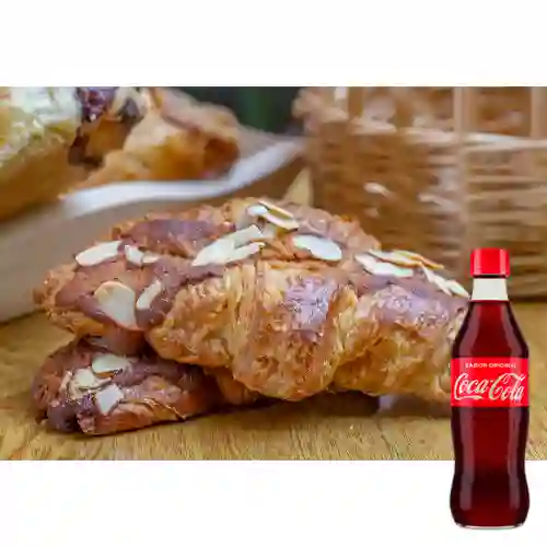 Combo Croissant de Almendra +cocacola Orig 350ml