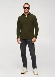 Camisa Tadi Khaki Talla XS Hombre Mango