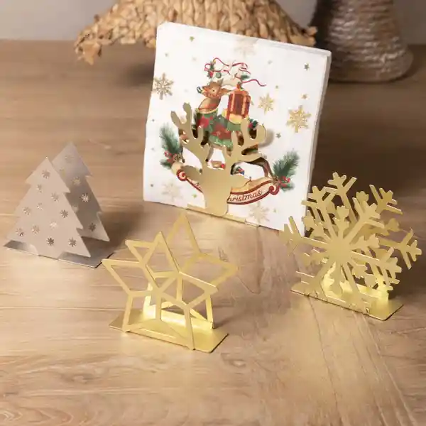 Servilletero Estrella Dorado Ambiente Gourmet