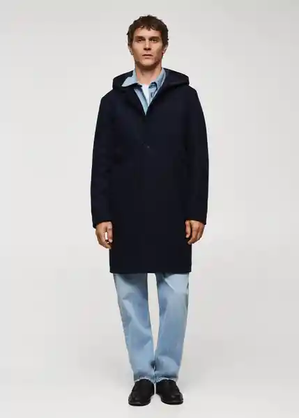 Abrigo Faro Navy Talla XXL Hombre Mango