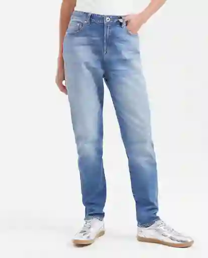 Jean Boyfit Femenino Azul Francés Medio Talla 6 Chevignon