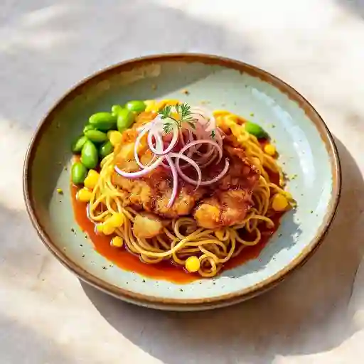 Wok Tonkatsu Con Noodles
