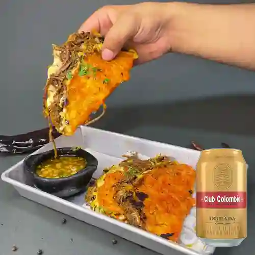 Combo Tacos la Llorona X 3 + Club Col. Dorada Lata 330ml