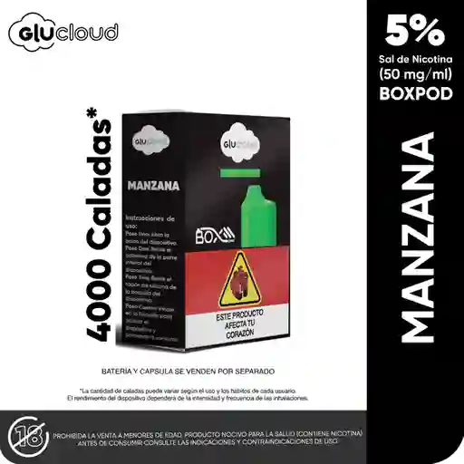 Glucloud Pod Sour Apple / 4000 Puff