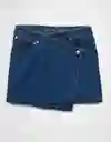 Falda Mujer Azul Talla: 10 5124936 American Eagle