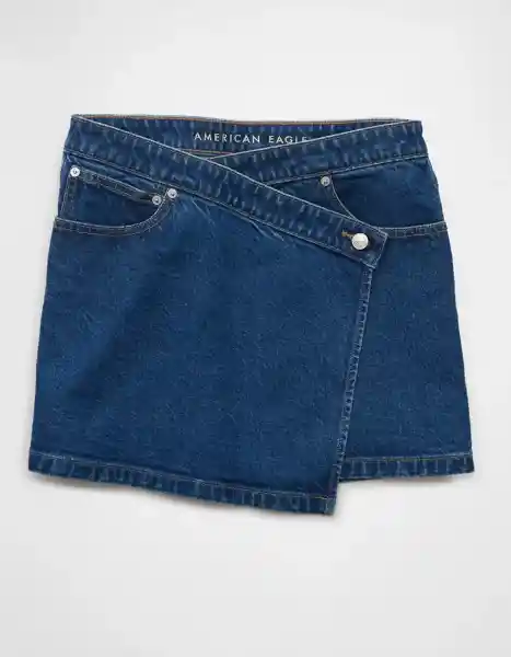 Falda Mujer Azul Talla: 10 5124936 American Eagle