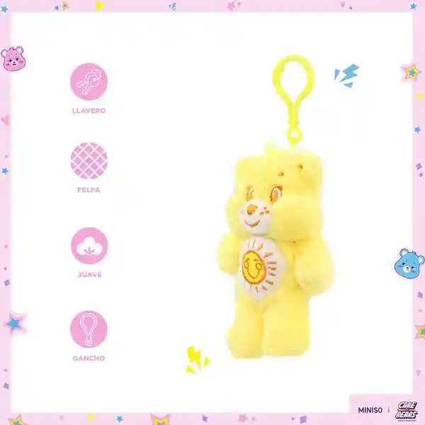 Llavero Brillo de la Diversión 5In Care Bears Miniso