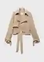 Chaqueta Sahara Piedra Talla S Mujer Mango