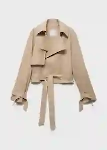 Chaqueta Sahara Piedra Talla S Mujer Mango