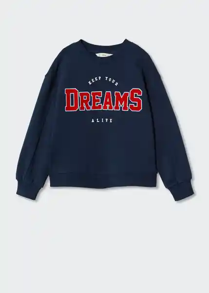 Buzo Sudadera Dreams Navy Talla 08 Niñas Mango