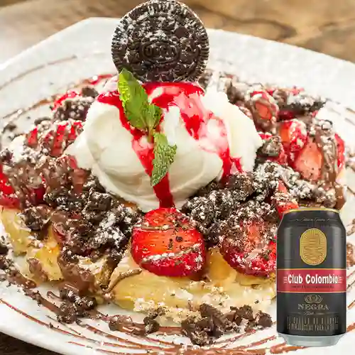 Combo Waffle Selva Negra + Club col. Negra Lta 330ml
