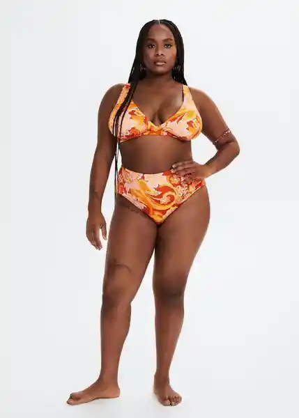 Top Bikini Gala 2 Naranja Talla 24 Mujer Mango