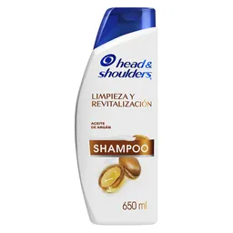 Shampoo Head Shoulders Limpieza y Revitalizacion Aceite de Argan