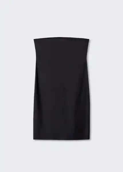 Vestido Tomo Negro Talla L Mujer Mango