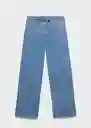 Pantalón Maria Tejano Medio Talla L Mujer Mango