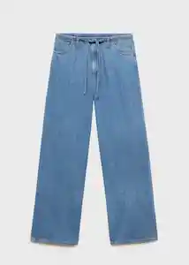 Pantalón Maria Tejano Medio Talla L Mujer Mango