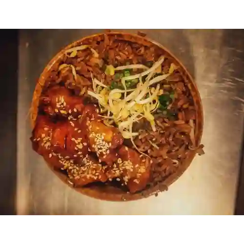 Arroz Al Wok con Pollo Teriyaki
