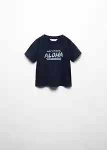 Camiseta Littlep Navy Talla 66 Niños Mango