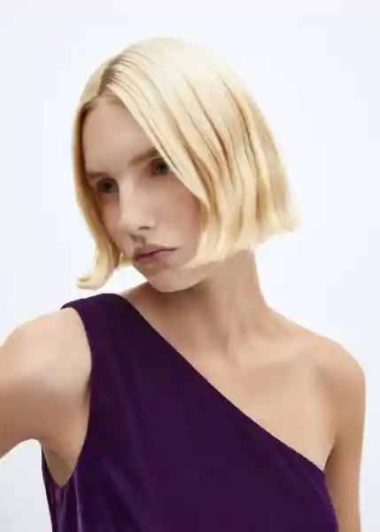 Enterizo Mono Melie Morado Talla M Mujer Mango
