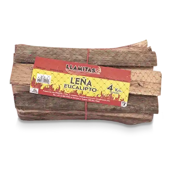 Llamita Home S Leña Para Asados Eucalipto 4 Kg